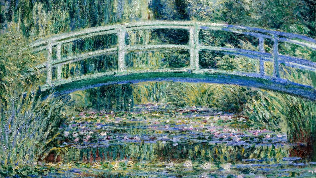 Water Lilies and Japanese Bridge Art